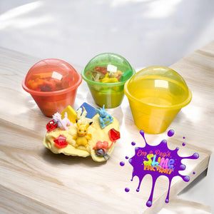 Small mango pey’s dough sensory cup